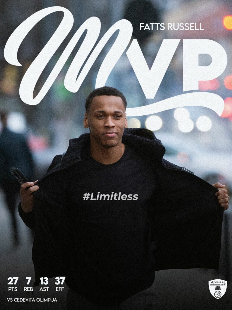 Liga Adriatică: Jucătorul lui U-BT, Daron Russell, desemnat MVP-ul primei runde din Top 8