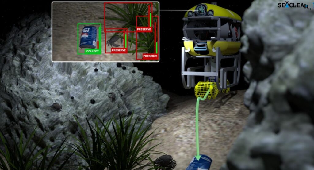 UE testează drone și roboți pentru a curăța gunoaiele de pe fundul mărilor