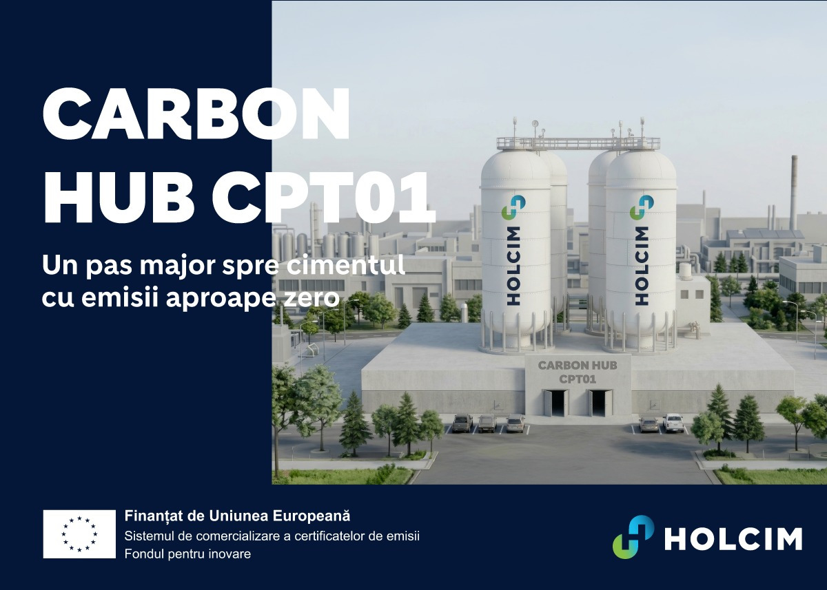 Poza pentru articolul Holcim Romania and CINEA sign grant agreement for Carbon Hub CPT01, advancing carbon capture and near-zero cement production in Eastern Europe
