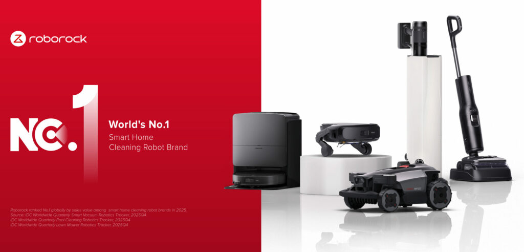 Roborock devine brandul numărul 1 la nivel global în categoria roboților de curățenie inteligenți