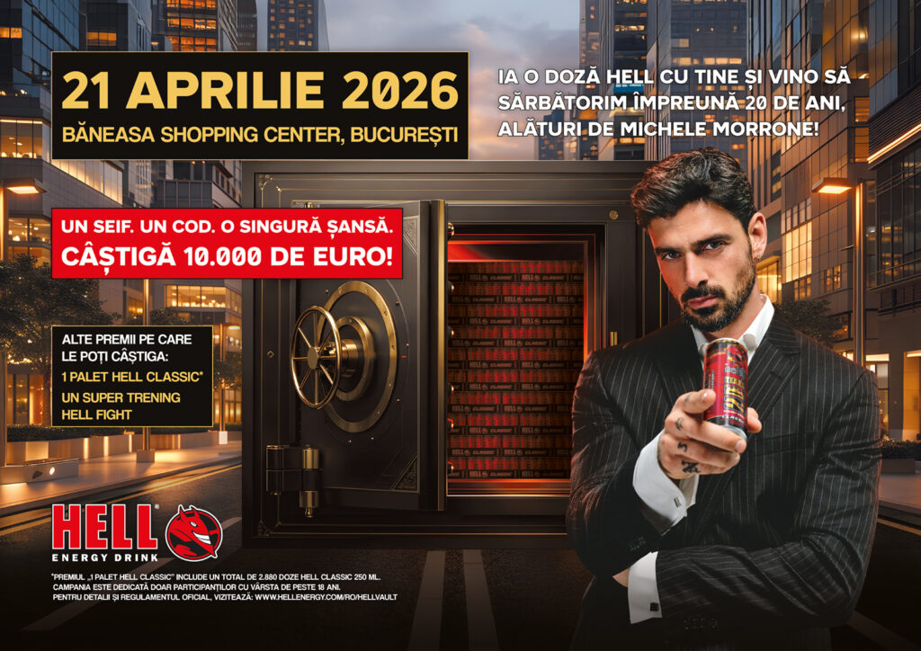 HELL sărbătorește 20 de ani, cu Michele Morrone, la evenimentul aniversar din București