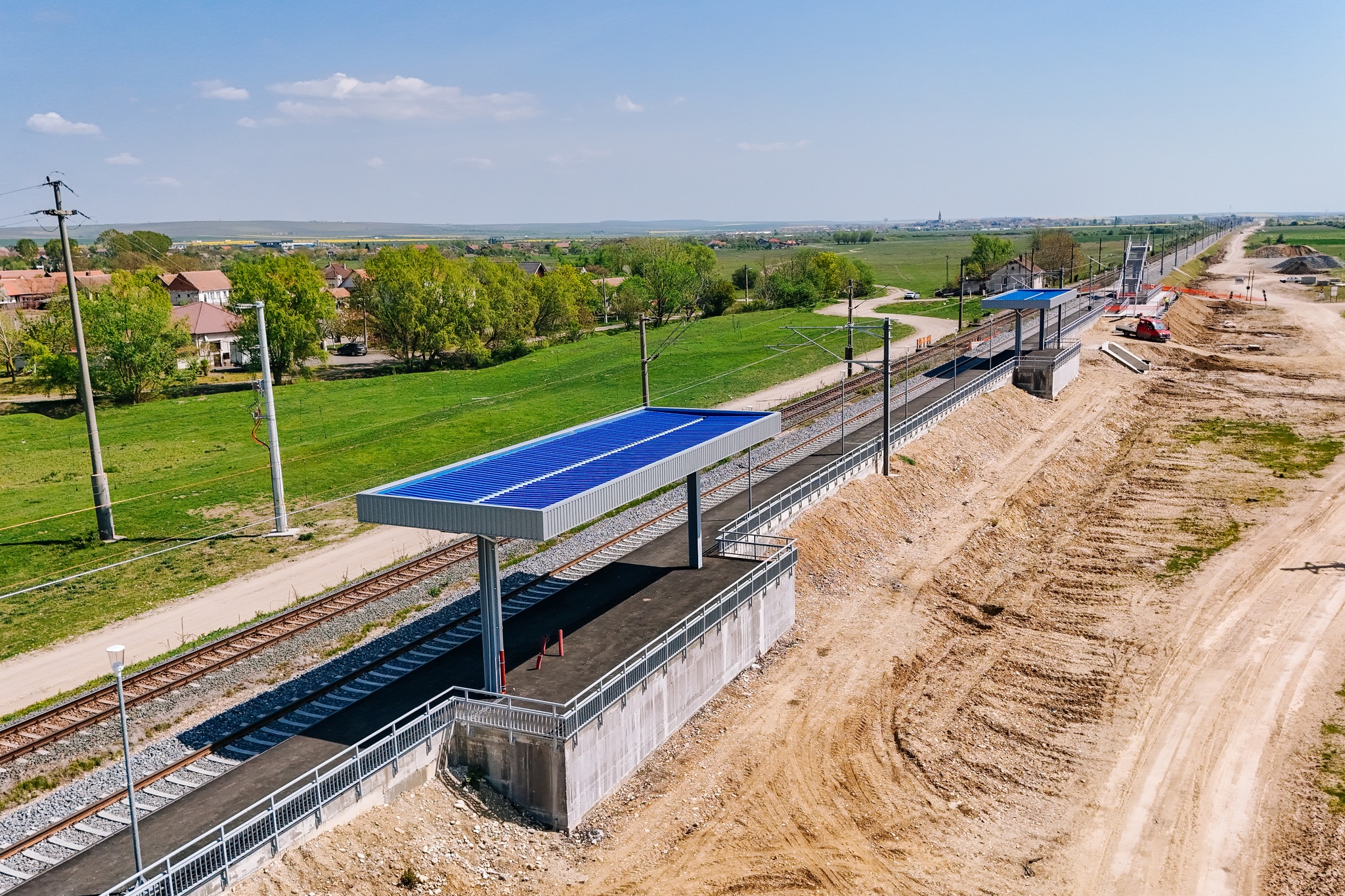 Tronson de cale ferată modernizat la Recaș