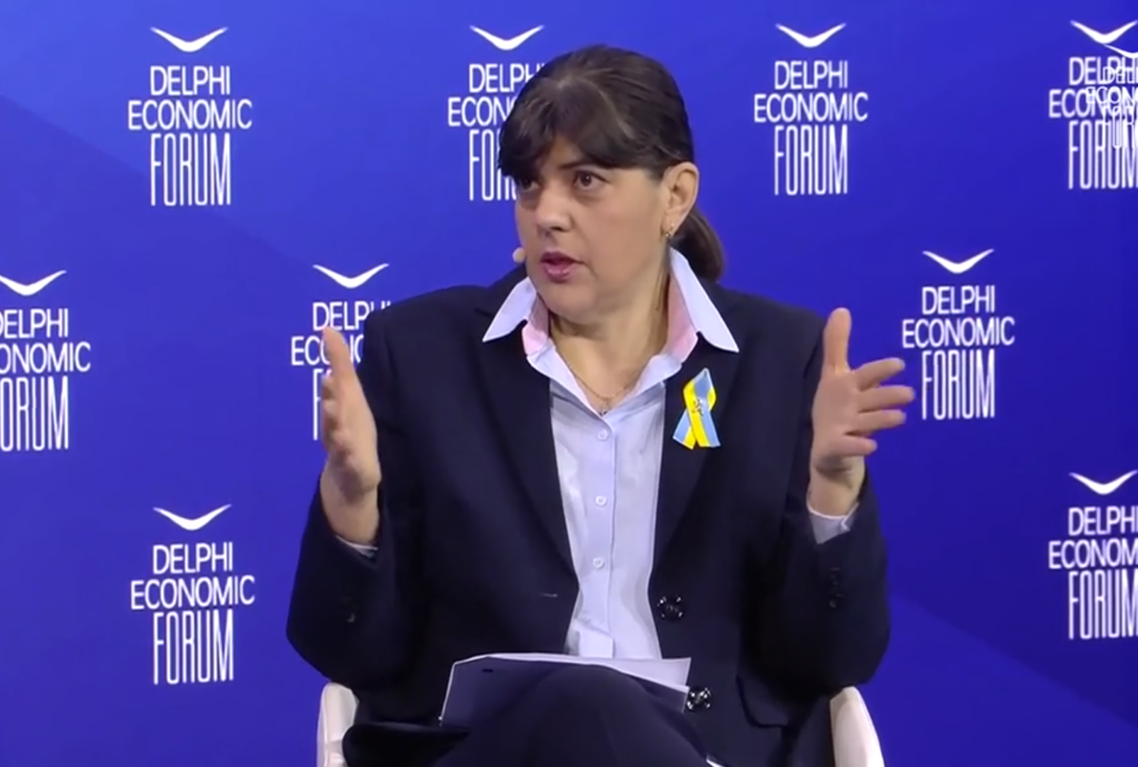 Laura Codruța Kovesi, la Forumul Economic Delphi: „OPEKEPE este un acronim pentru corupție, nepotism și clientelism”