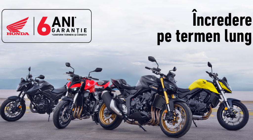 Honda Trading România lansează programul de Garanție de până la 6 ani pentru motocicletele și scuterele Honda