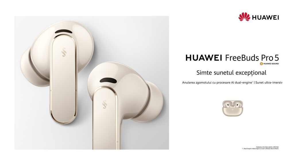 HUAWEI FreeBuds Pro 5. Experiență audio impecabilă, oricât de puternice ar fi sunetele din jur (P)