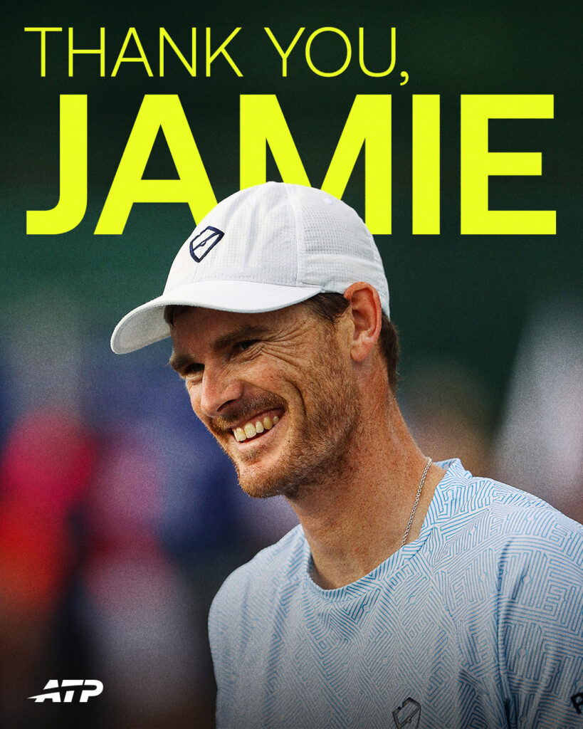 Jamie Murray, fratele lui Andy Murray, multiplu campion la dublu, și-a anunțat retragerea din tenis