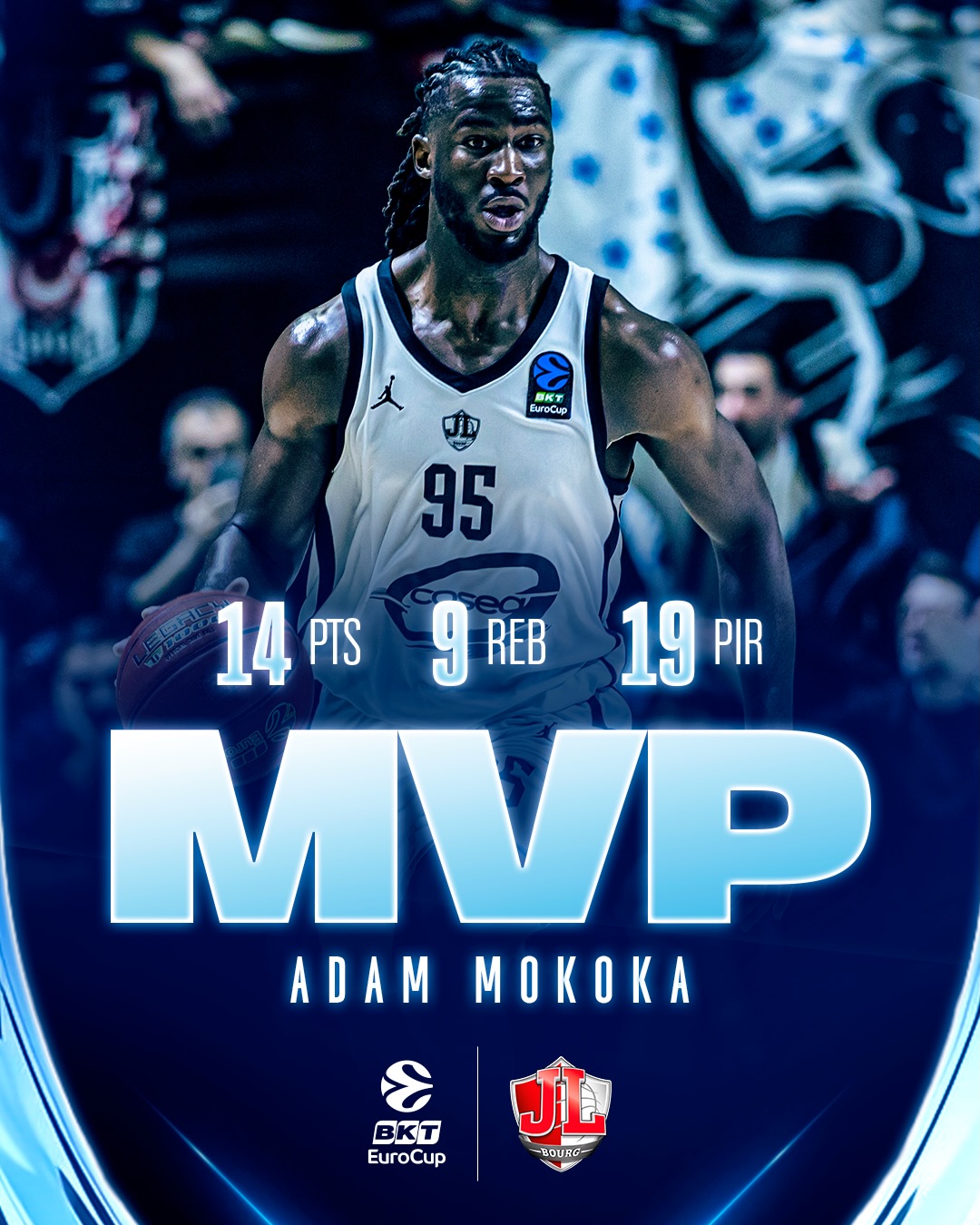 Campion al României, desemnat MVP al primului meci din finala Eurocup