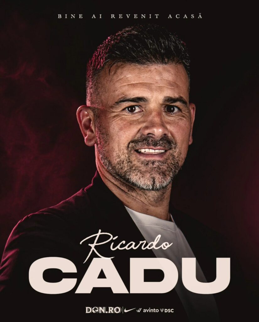 Ricardo Cadu, care a jucat timp de șapte sezoane la CFR Cluj, a devenit directorul sportiv al clubului