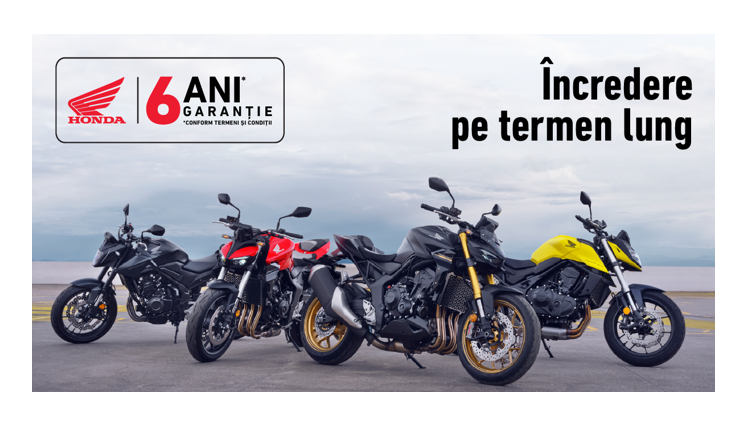 Honda Trading România lansează programul de Garanție de până la 6 ani pentru motocicletele și scuterele Honda