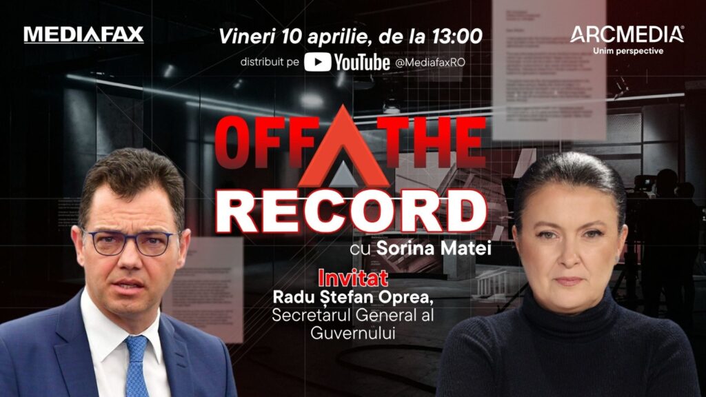 OFF The Record. Invitat: Radu Ștefan Oprea, Secretarul General al Guvernului