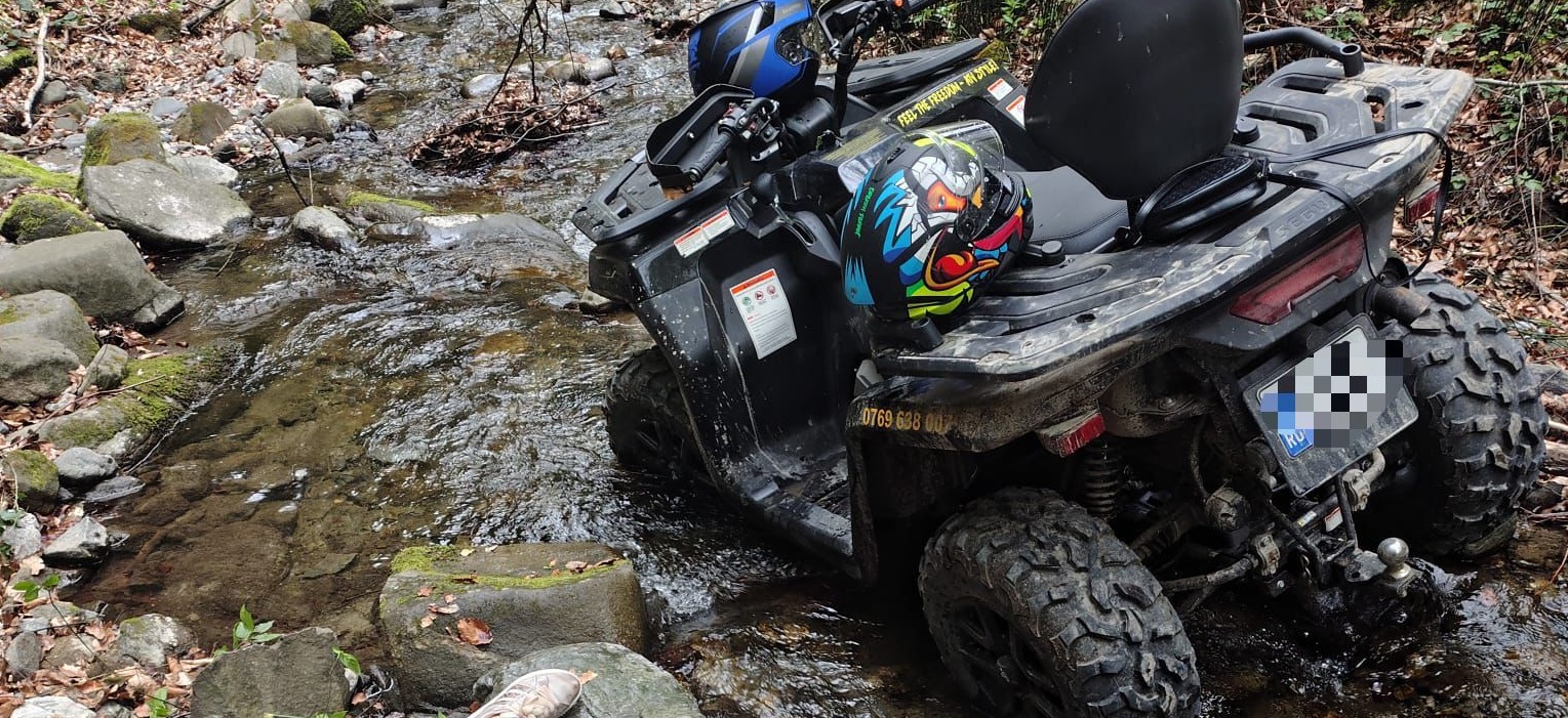 Accident cu ATV pe Valea Păușa, intervenție Jandarmerie