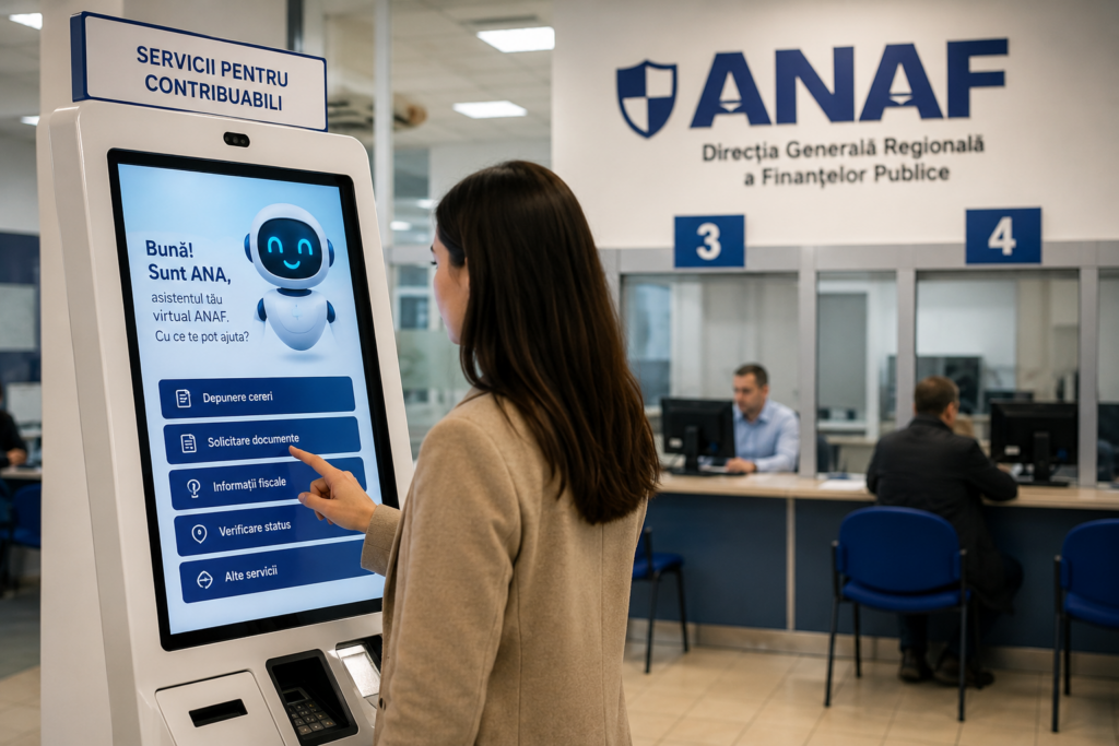 ANAF pregătește „roboței” la ghișee pentru contribuabili. Proiect pilot cu terminale digitale în București