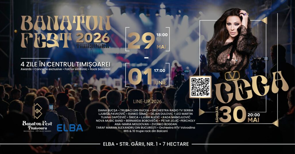 Banaton Fest 2026: patru zile de muzică balcanică și rock