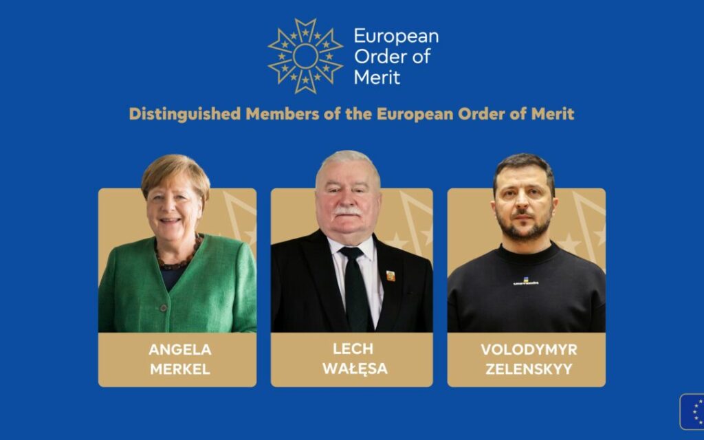Parlamentul European acordă pentru prima dată Ordinul European de Merit. Angela Merkel, Maia Sandu și Volodimir Zelenski, printre laureați