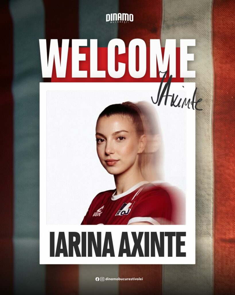 Dinamo o transferă pe internaționala română de volei Iarina Axinte de la campioana CSO Voluntari