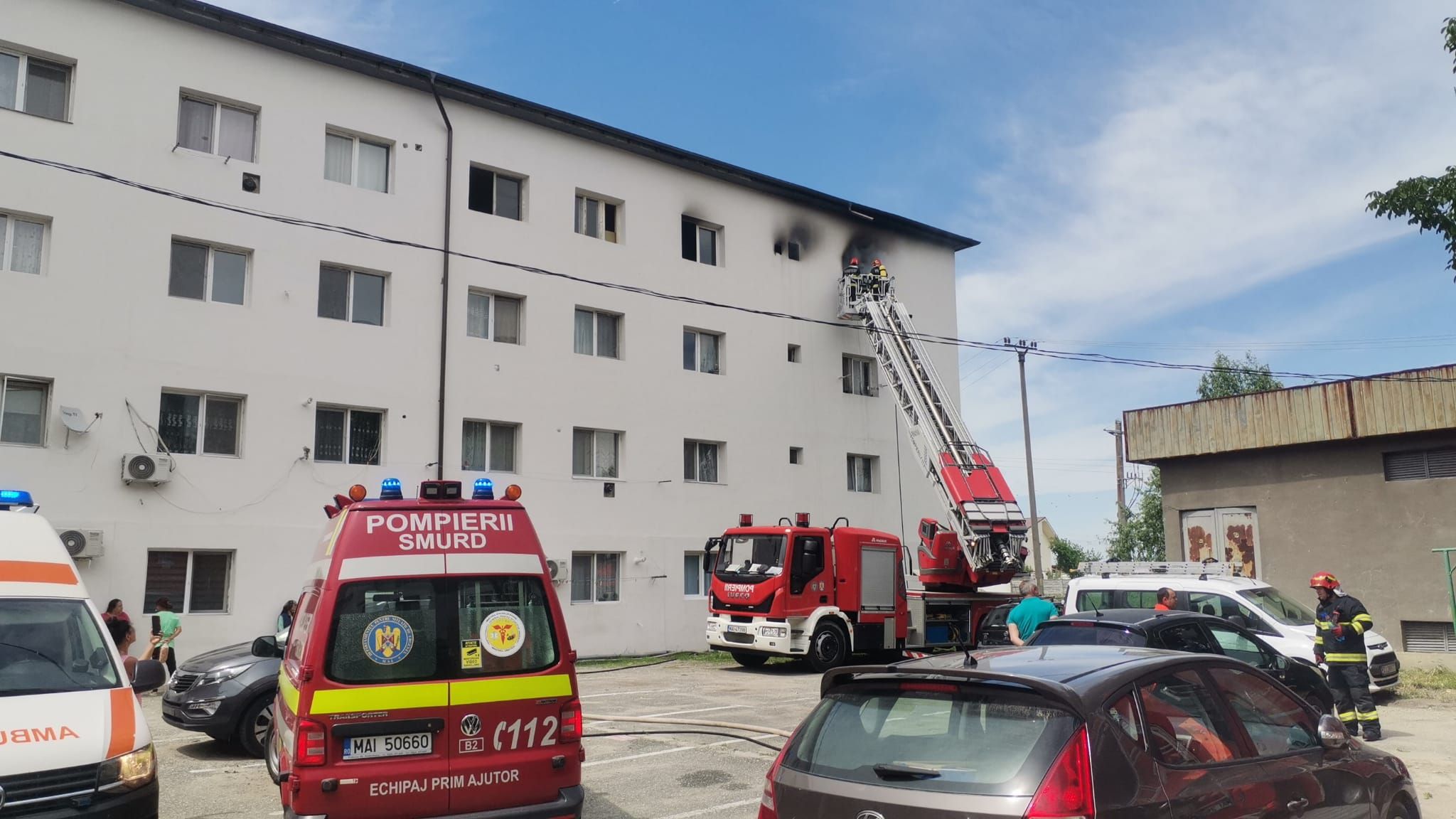 Poza pentru articolul Incendiu la o garsonieră din orașul Balș