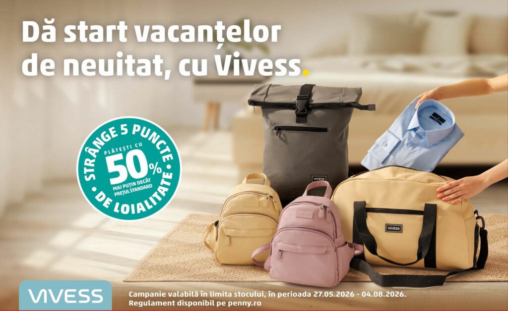 Noua campanie de loializare PENNY – dă start vacanțelor de neuitat, cu Vivess