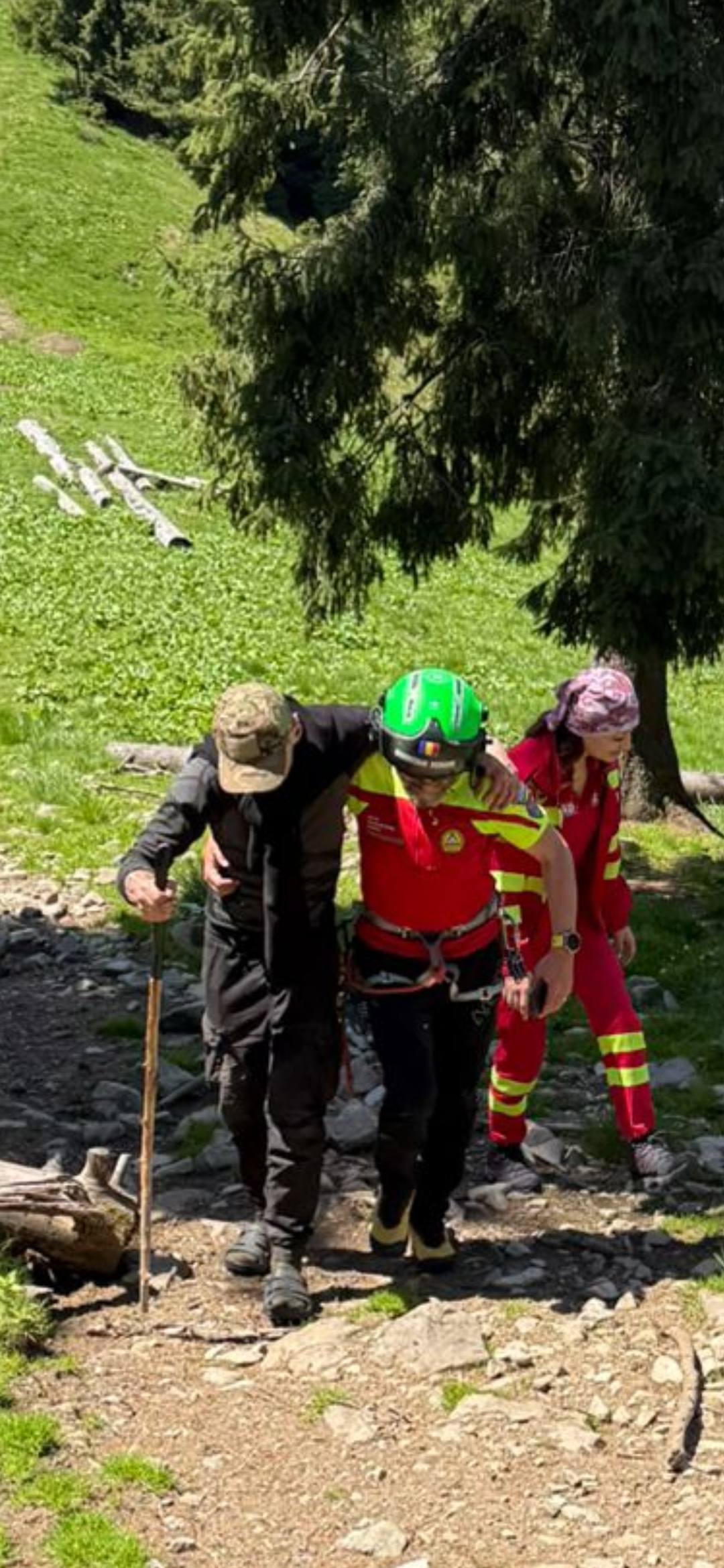 Ucrainean salvat din munții Maramureșului