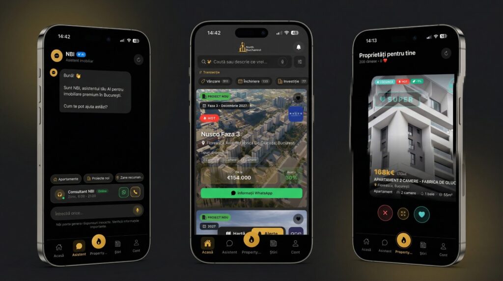Lansarea NorthBucharest.ro: AI, proprietăți finalizate și mii de locuințe într-un singur ecosistem digital