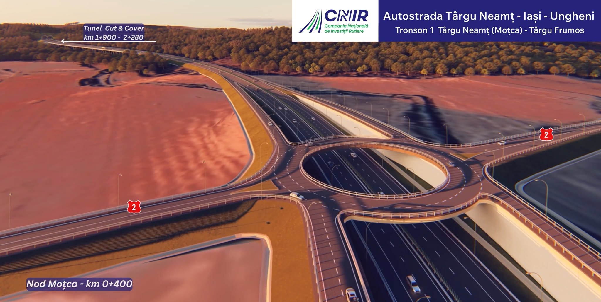Două tronsoane de 45 km din Autostrada Unirii, finanțate prin SAFE, intră în proiectare