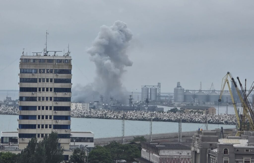 Ambasada Rusiei acuză Ucraina după explozia dronei maritime din Portul Constanța