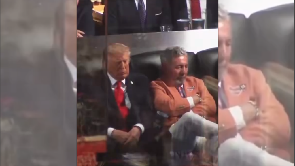 Controversă. Trump ar fi adormit în lojă la meciul