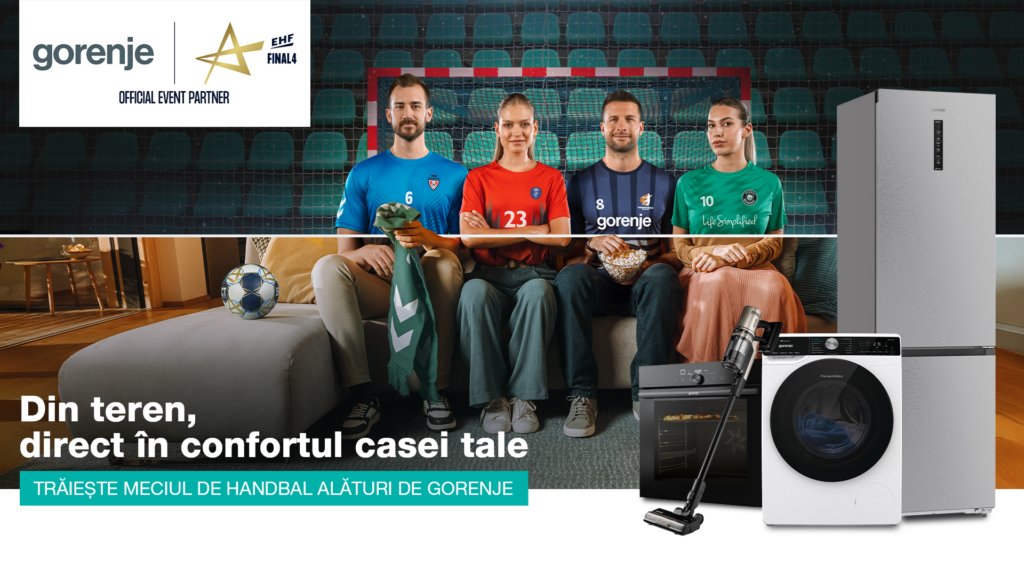 Gorenje susține performanța în handbalul feminin european, în calitate de Partener Oficial al EHF Champions League Women