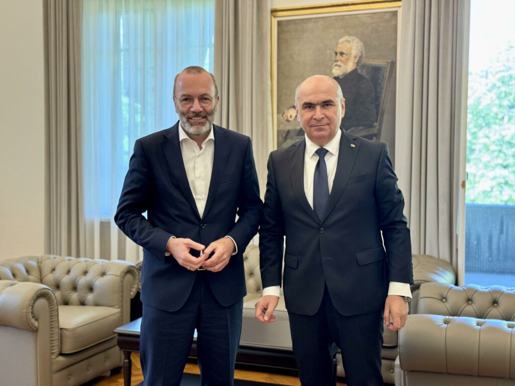 Ilie Bolojan s-a întâlnit cu Manfred Weber, președintele PPE: „România are nevoie de parteneri europeni puternici”