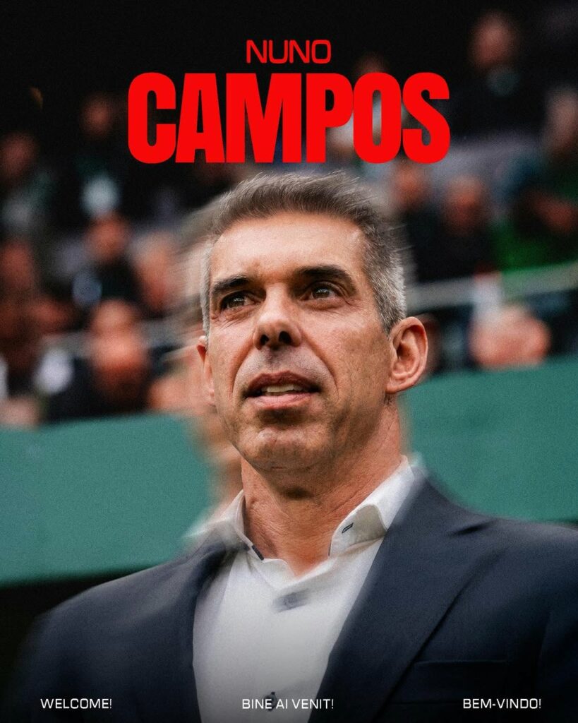 Nuno Campos, noul antrenor al echipei Dinamo București