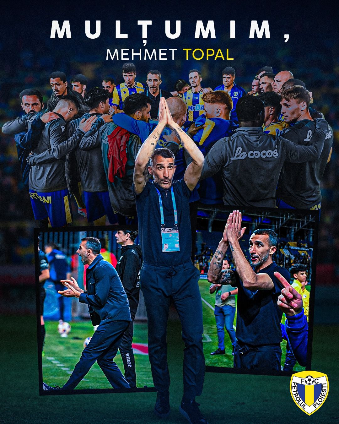 Poza pentru articolul Petrolul Ploiești a anunțat încheierea colaborării cu antrenorul Mehmet Topal