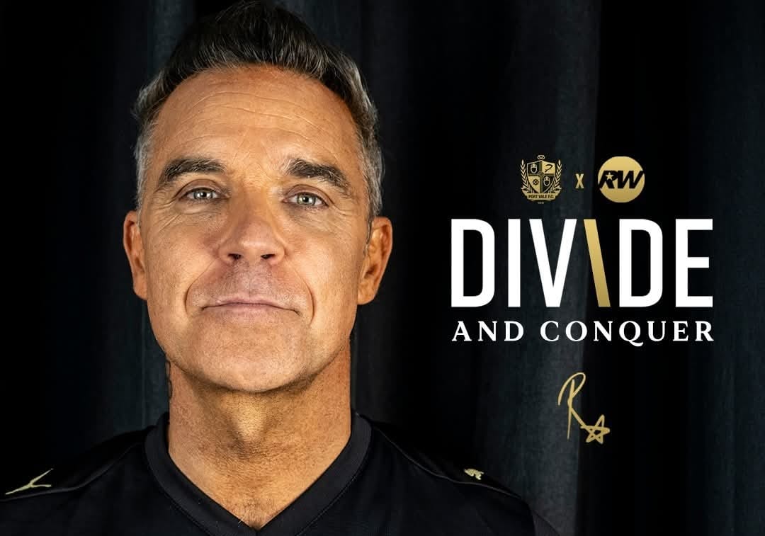 Robbie Williams sponsorizează clubul Port Vale