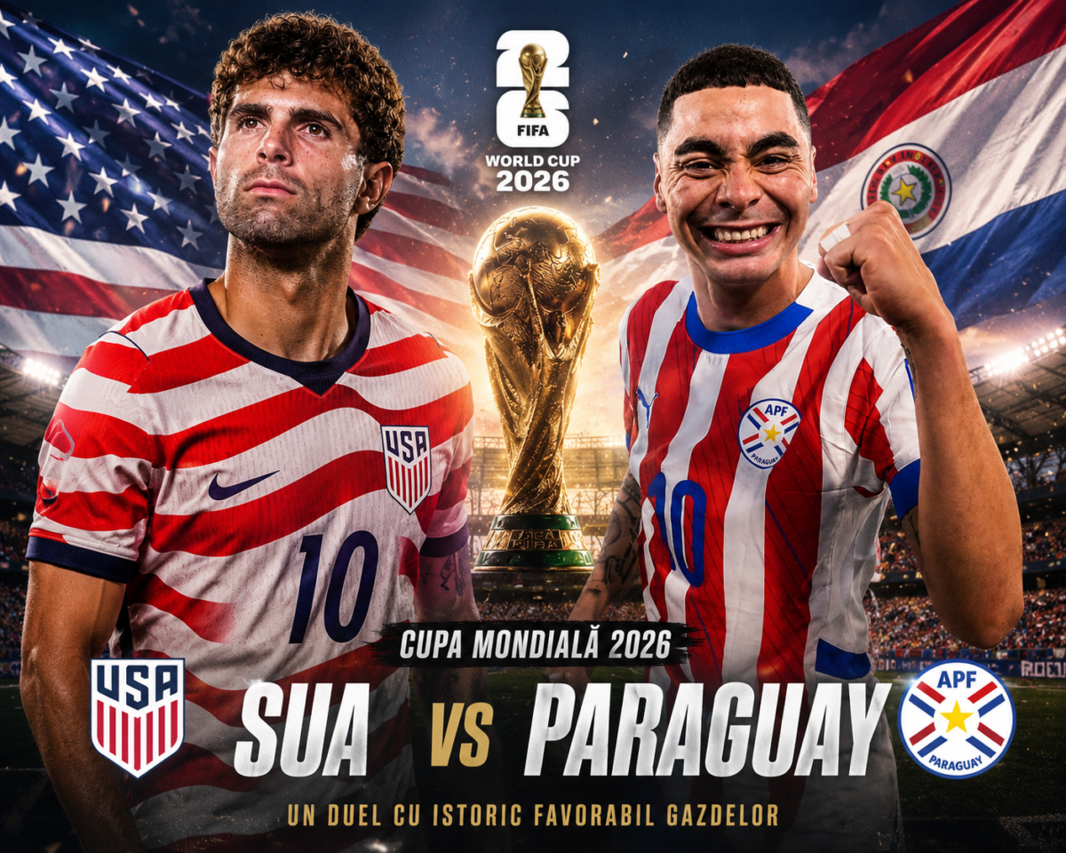 SUA înfruntă Paraguay: 4-1 la Cupa Mondială 2026