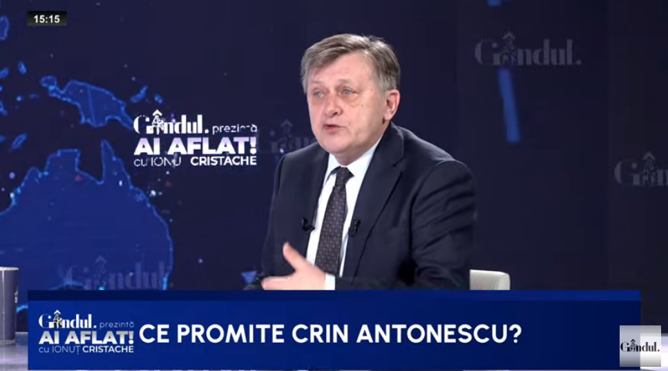 Partid Crin Antonescu: Cariera mea politică de partid s-a încheiat
