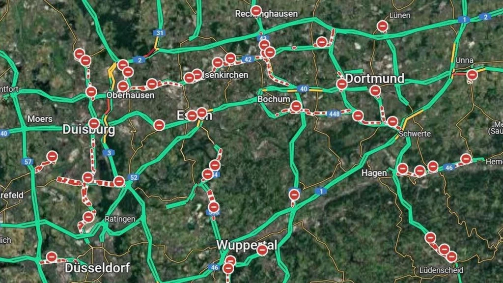O eroare Google Maps a creat haos pe străzile din Germania