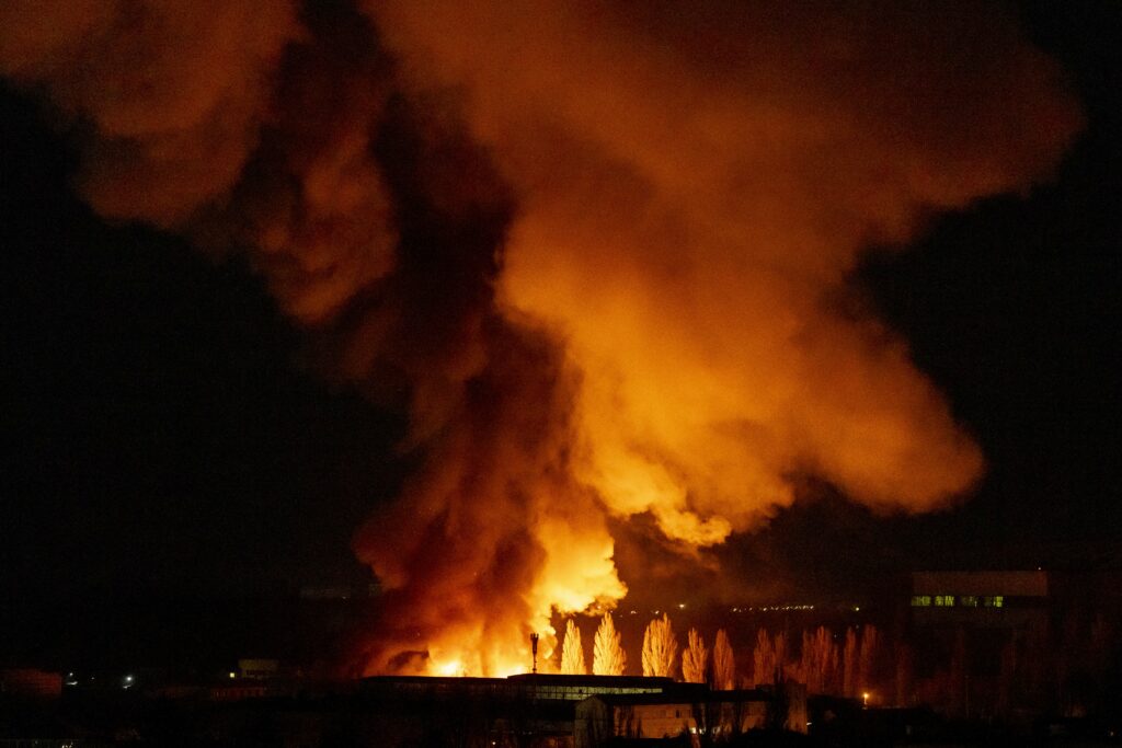 drone și rachete zguduie capitala ucraineană în explozii succesive