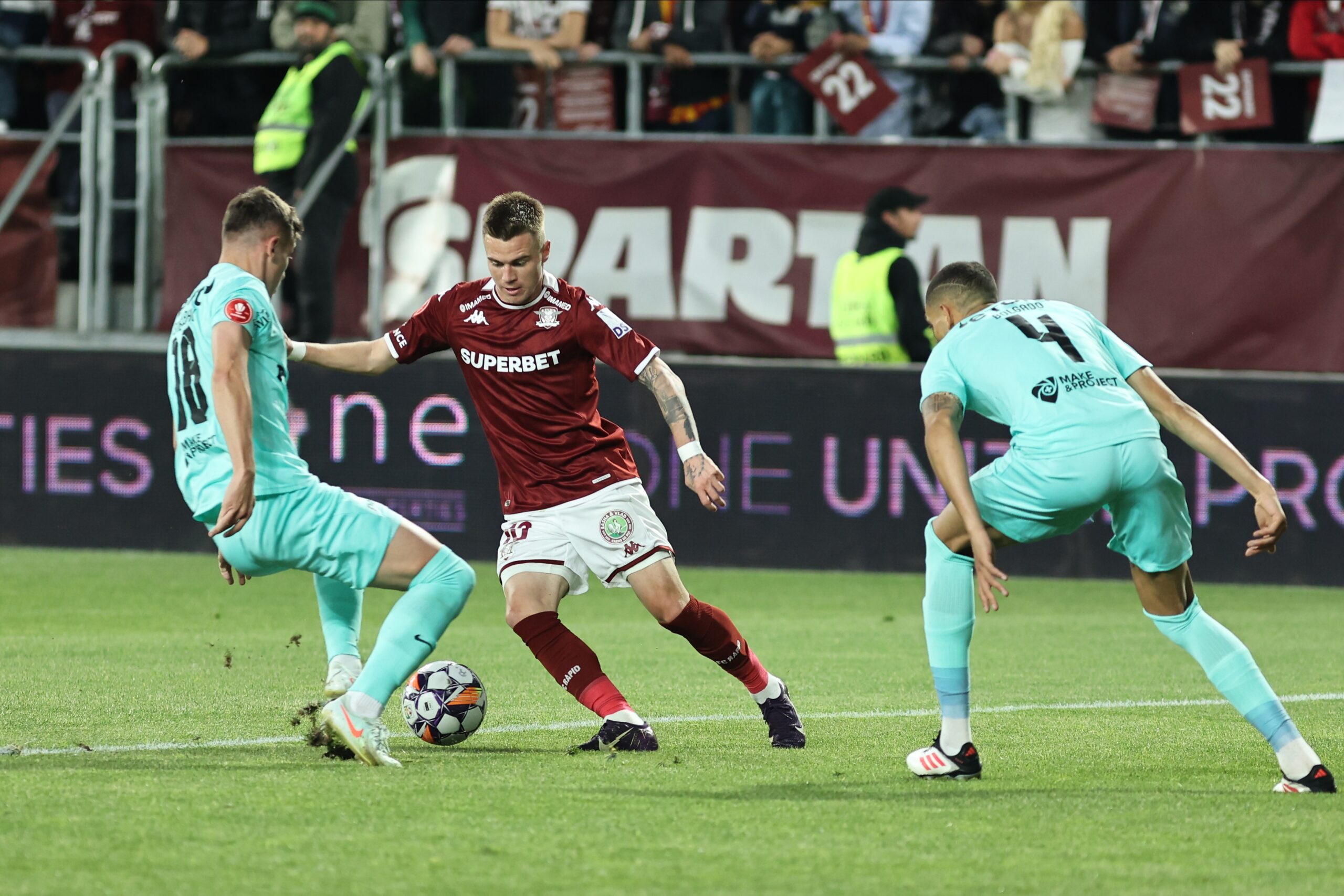 Rapid București, învinsă categoric de CFR Cluj în penultima etapă din play-off