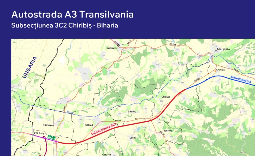 A new lot of the A3 Motorway will be built in Bihor