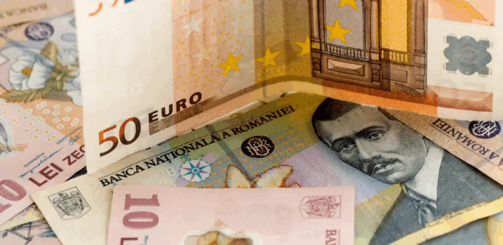 Leul se apreciază ușor față de ziua precedentă. Curs euro-leu