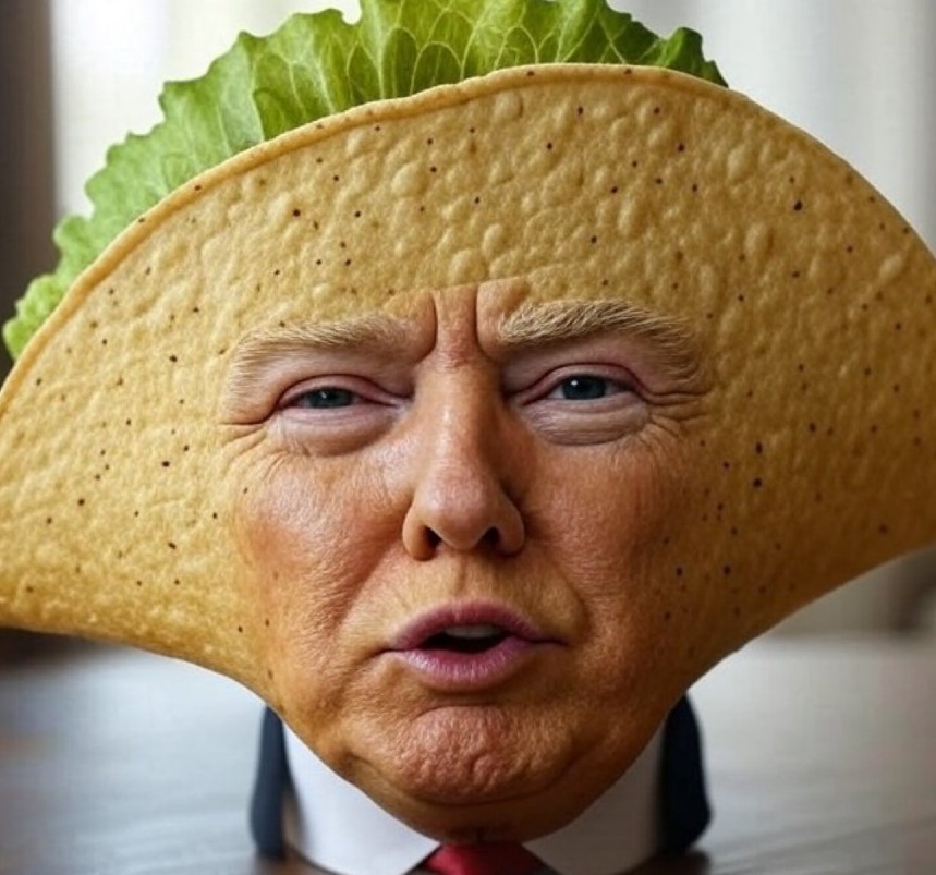 Donald Trump Taco Sombrero Vinyl Decal - Cinco De Mayo Political Humor Sticker 5 Inches