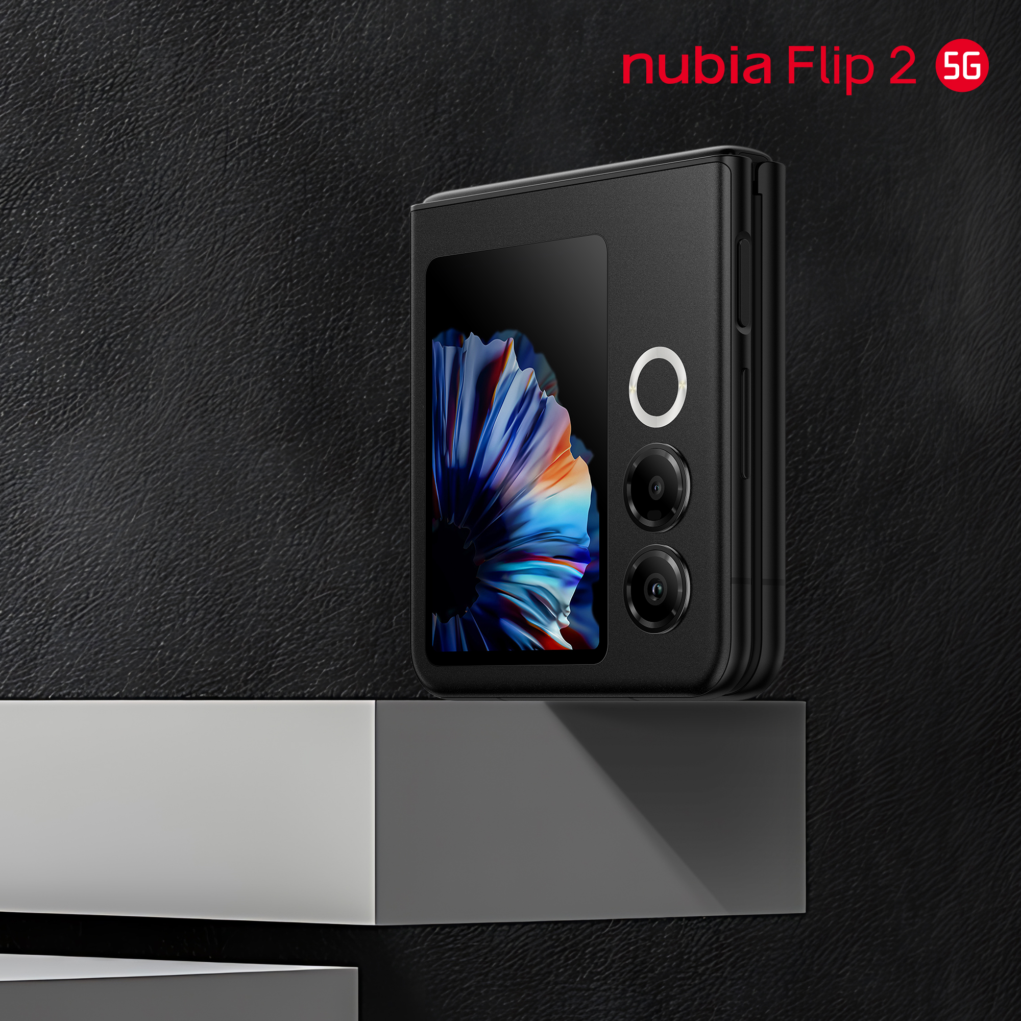 Custodia In Pelle PU Per ZTE Nubia Flip 5G – Cover Sottile Con Supporto A Cavalletto – Blu