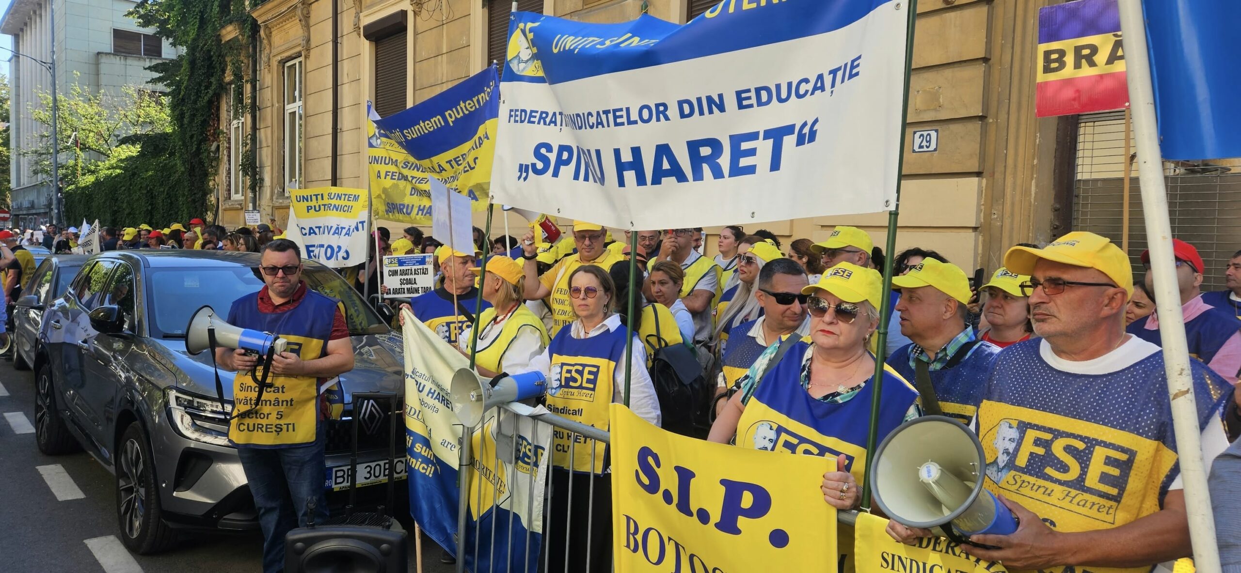 Proteste masive în Educație: Mii de sindicaliști în Capitală