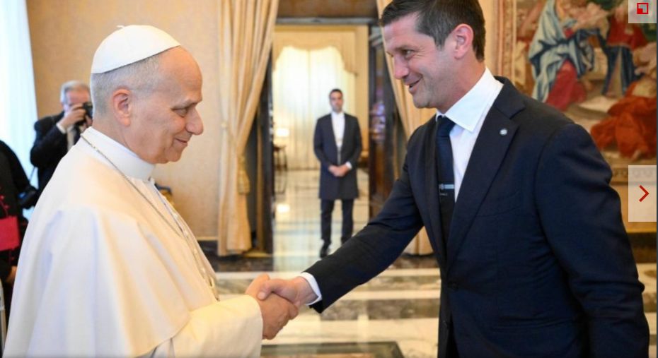 Papa Leon XIV întâmpină campionii de la Internazionale Milano