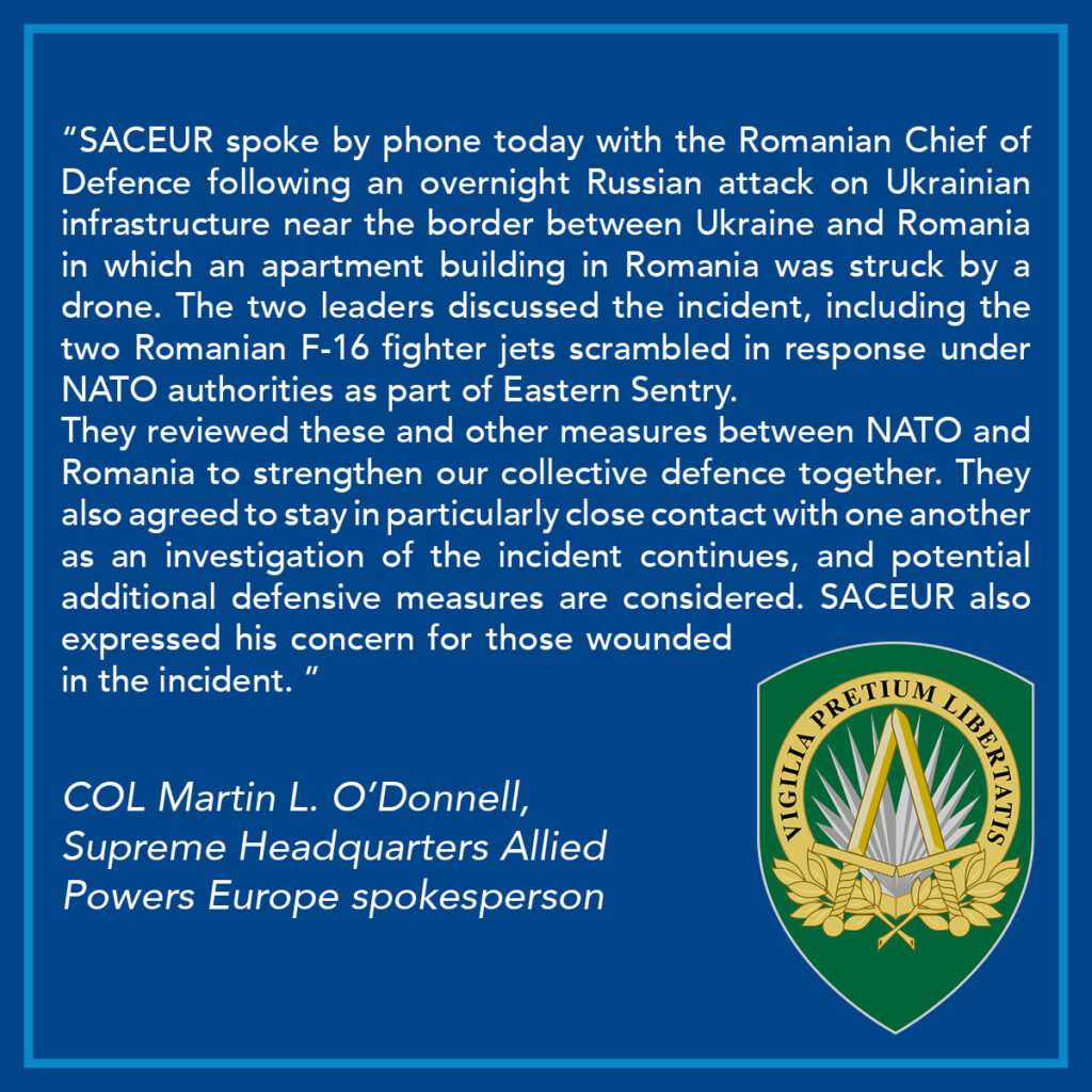 Incidentul de la Galați: Discuții NATO și Apărarea Română