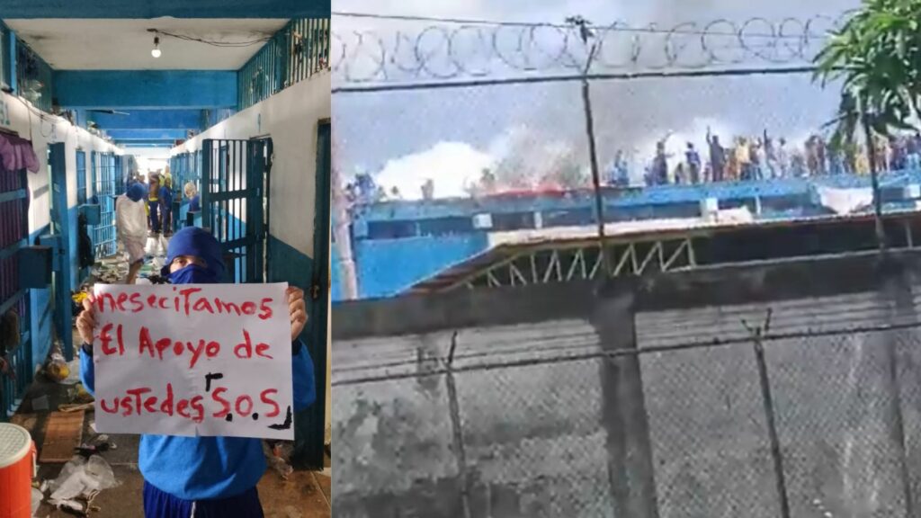 Protest dramatic la penitenciarul din Barinas: „SOS” și greva foamei