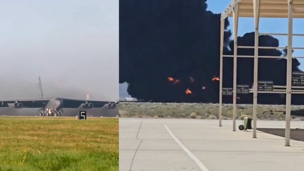8 morți, confirmați în urma prăbușirii bombardierului B-52 la o bază aeriană din California. Nimeni nu ar fi putut supraviețui, spune un oficial
