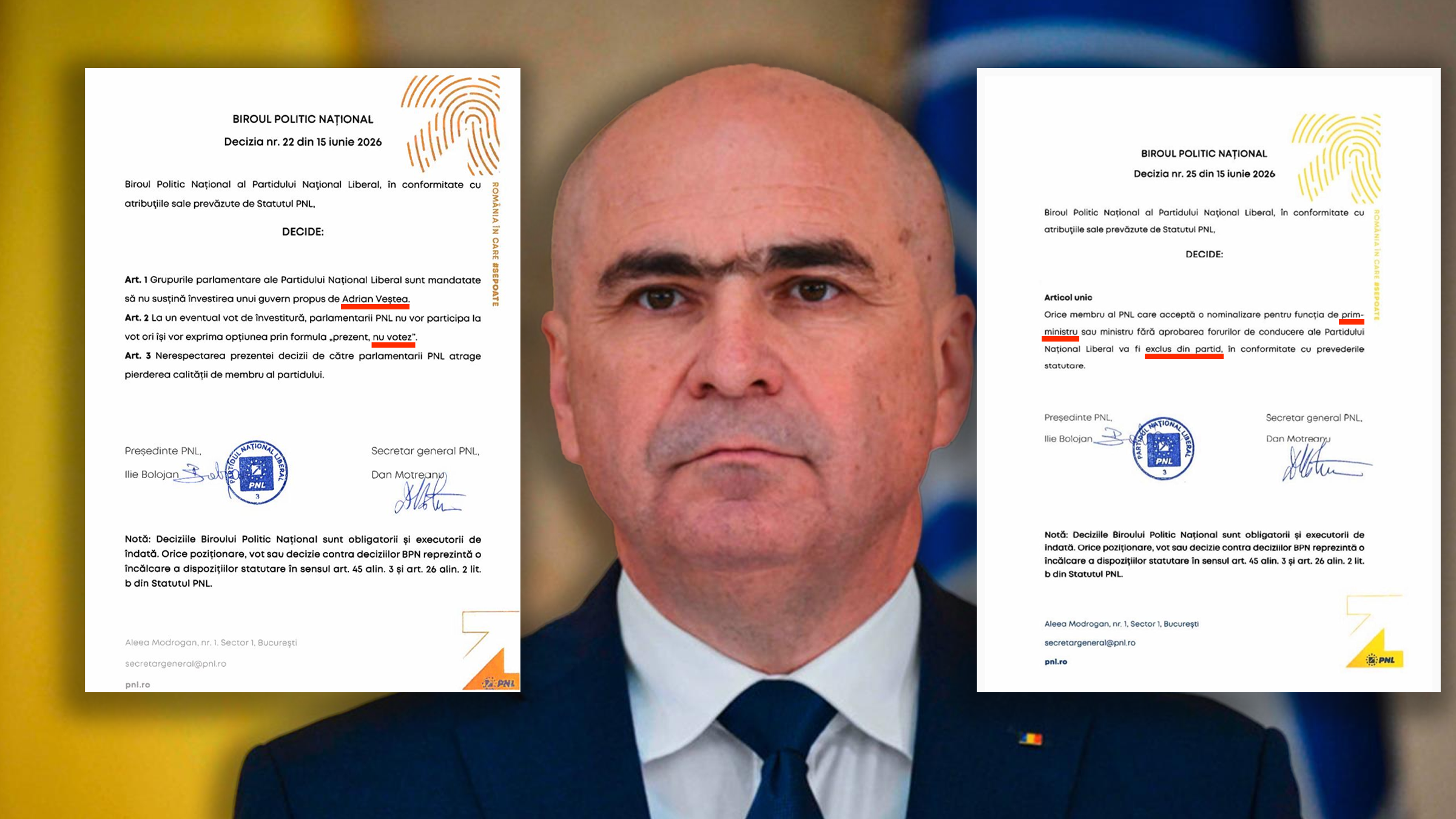 Tribunalul Ilfov a suspendat deciziile PNL privind Guvernul Veștea