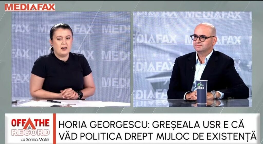Greșeala USR este că vede politica drept un mijloc de existență, spune fostul președinte ANI