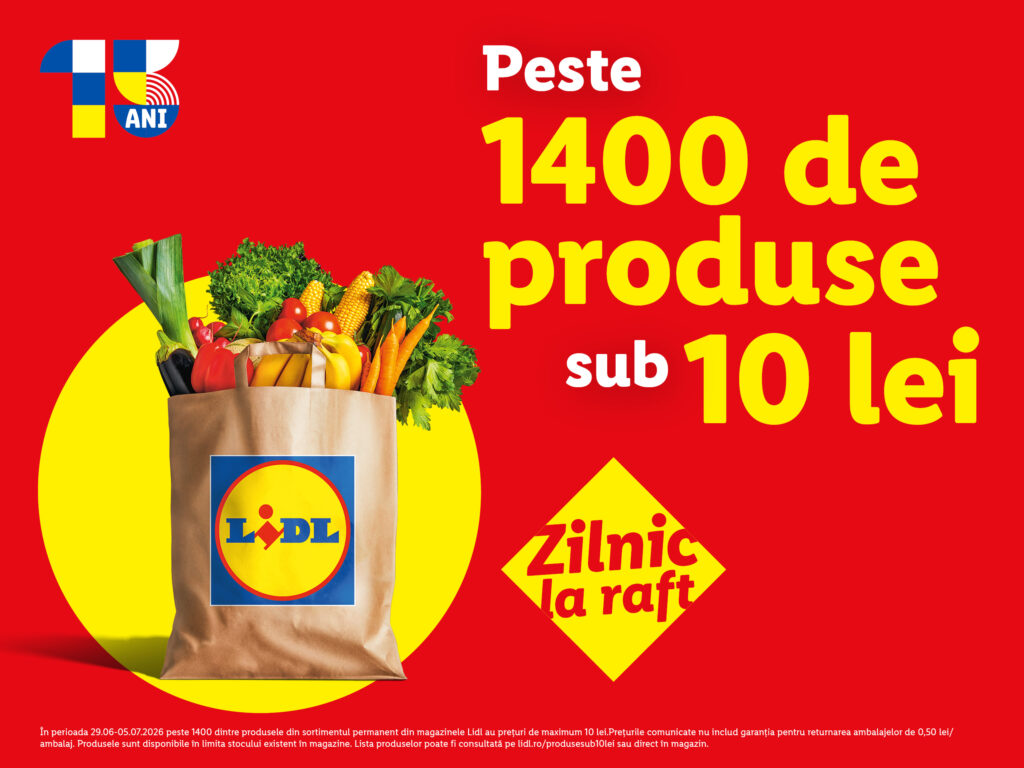 Cum a ajuns Lidl preferatul românilor? O analiză a prețurilor arată că retailerul are aproximativ jumătate din sortiment la prețuri sub 10 lei