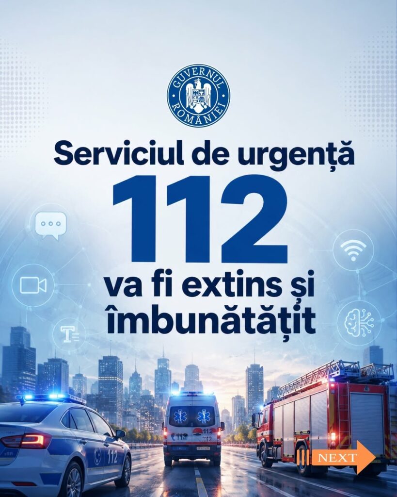 Serviciul de urgență 112 va fi extins și îmbunătățit. Ce modificări se aduc