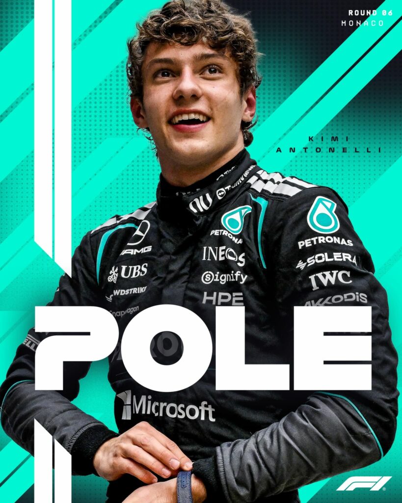 Antonelli își păstrează pole position-ul la Monaco! Antonelli își păstrează pole position-ul la Monaco!